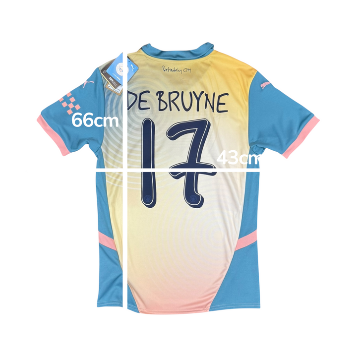 2024-25 Manchester City Fourth Puma Shirt #17 DE BRUYNE Brand New (S)