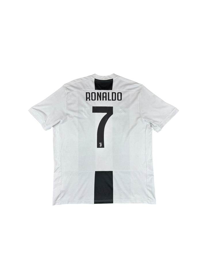 2018-19 Juventus Adidas Home Shirt #7 RONALDO - 7/10 - (XL)