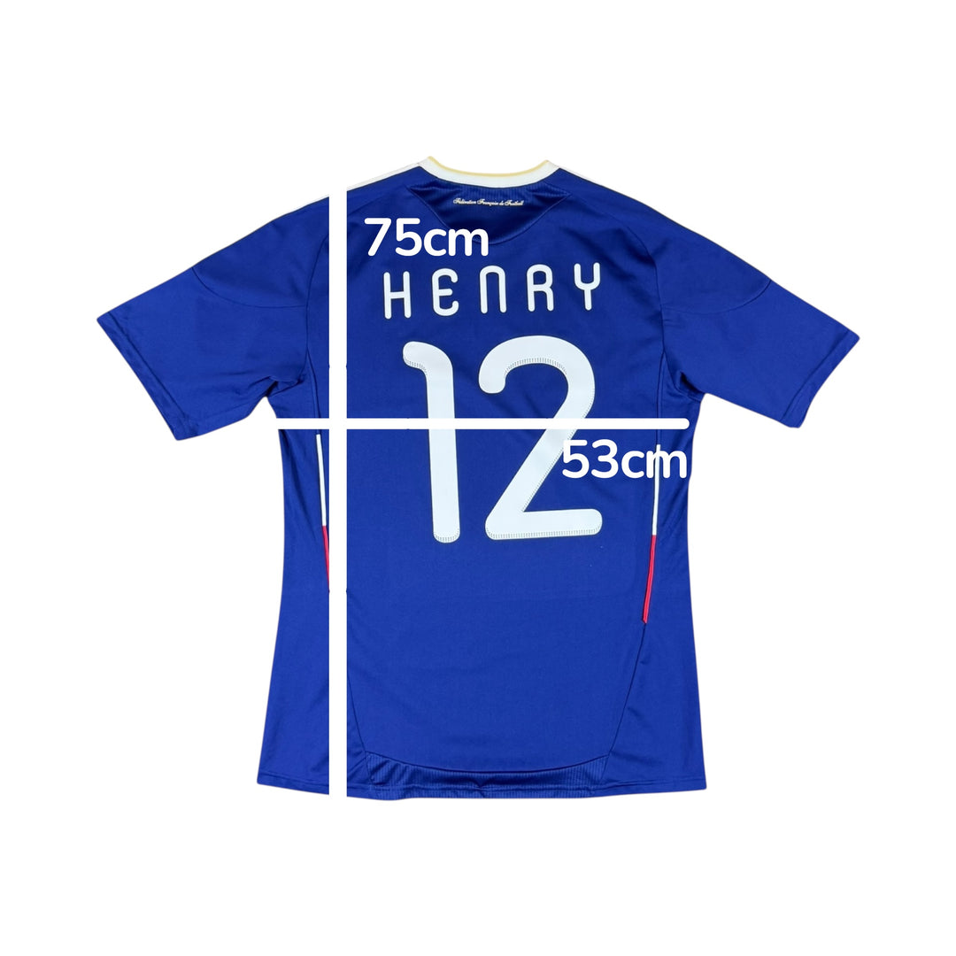 2009-10 France Adidas Home Shirt #12 HENRY - 10/10 - (M)