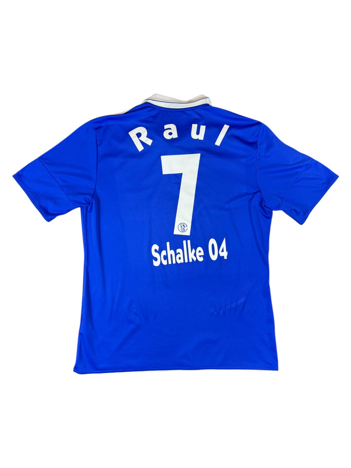 2010/12 Schalke 04 Adidas Home Football Shirt #7 RAUL - 8/10 - (XL)