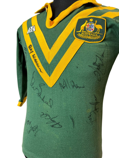 Australia Rugby Longsleeves Jersey Fully Signed 90s