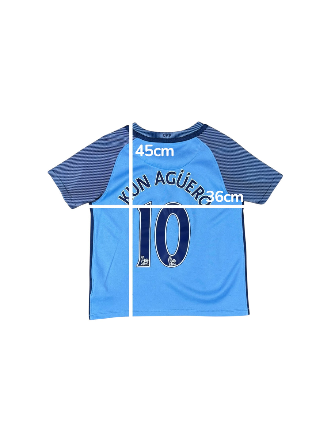 2016/17 Manchester City Nike Home Shirt #10 KUN AGUERO - 8/10 - (5-6 Years)