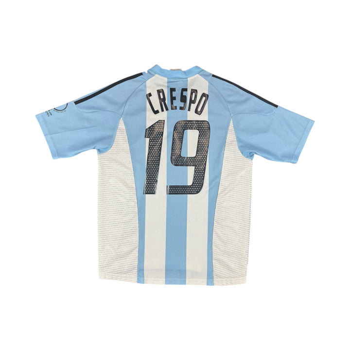 2002-04 Argentina Adidas Home Shirt #19 CRESPO - 8/10 - (M)