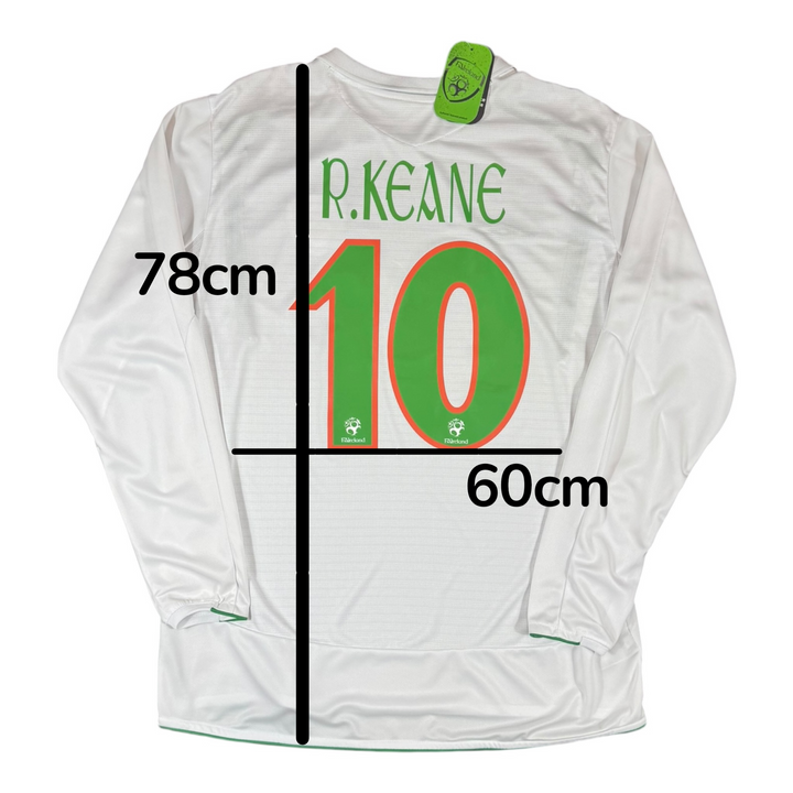 2005-07 Ireland Away Shirt L/S KEANE #10 Brand New (XL)