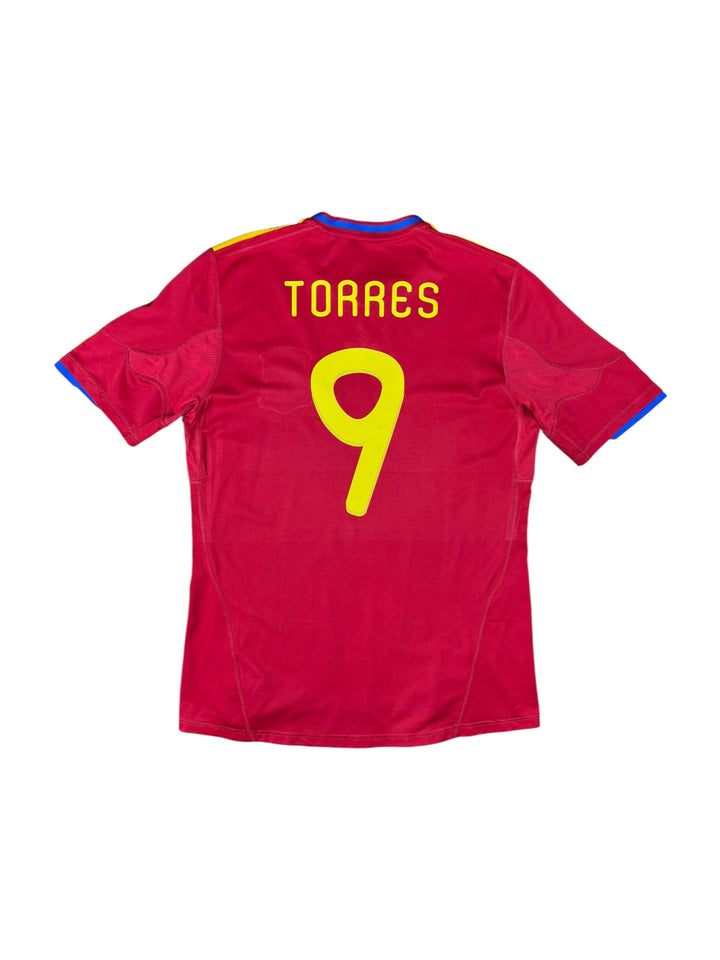 2010/11 Spain Adidas Home Football Shirt #9 TORRES - 9/10 - (L)