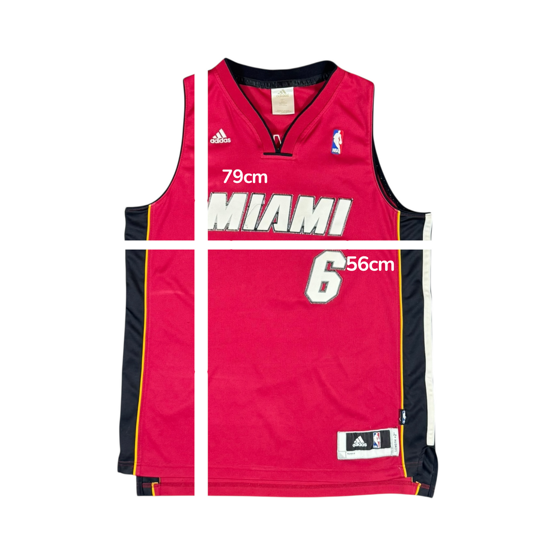 2010-14 Miami Heat Adidas Basketball Jersey #6 JAMES - 6/10 - (L)