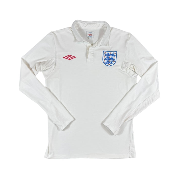 2010-11 England Umbro Home Shirt Longsleeve - 9/10 - (S)