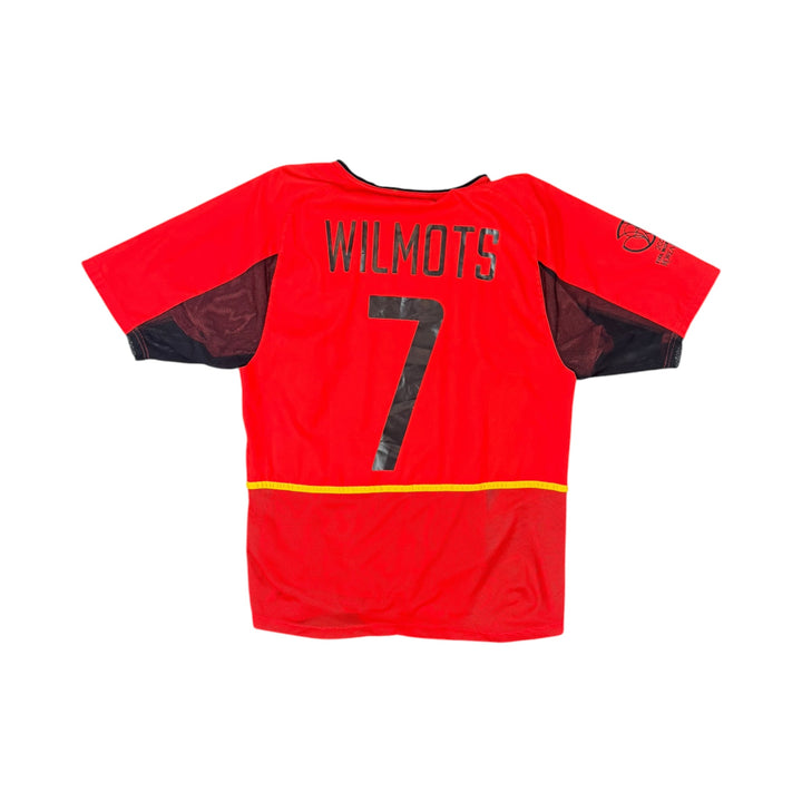 2002-04 Belgium Nike Home Shirt Player Authentic WILMOTS #7 - 9/10 - (S)