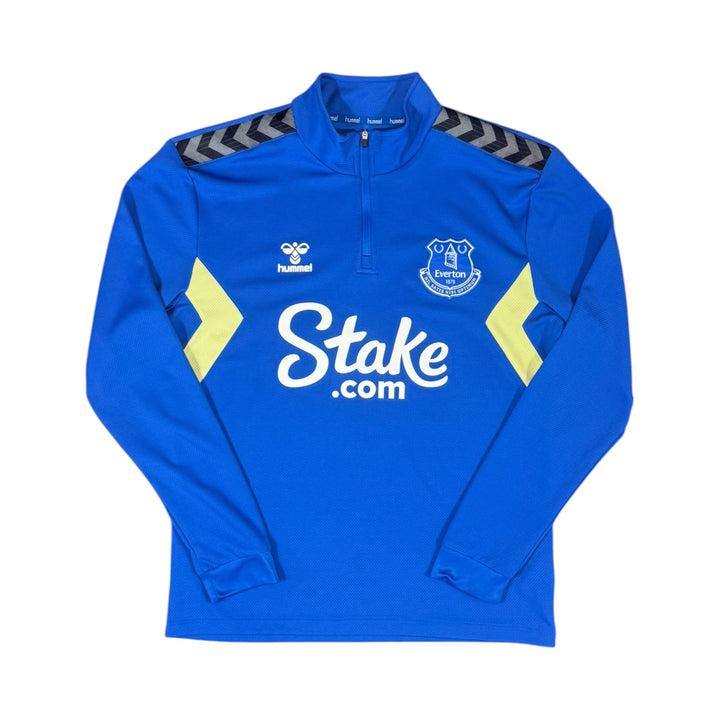 2023-24 Everton 1/4 Zip Training Shirt - 9/10 - (M)