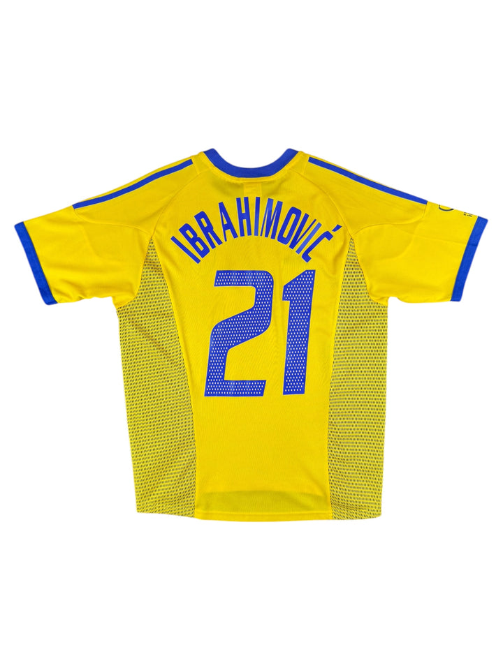 2002/03 Sweden Adidas Football Shirt #21 Ibrahimovic - 8/10 - (M)