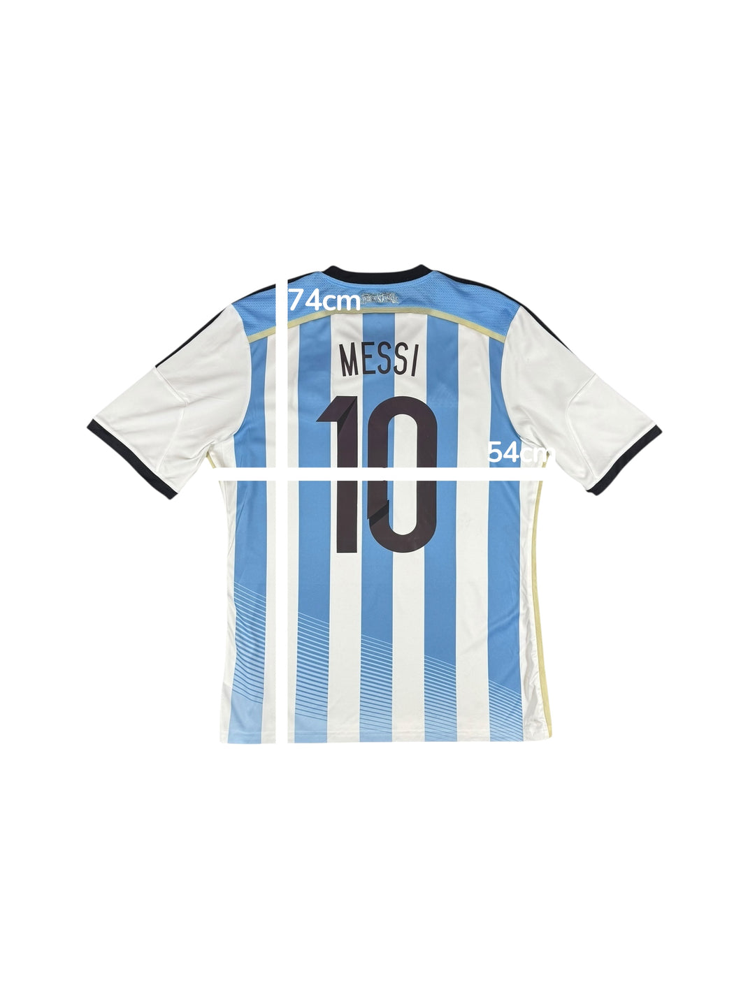 2014 Argentina Adidas Home Shirt #10 MESSI - 8/10 - (L)