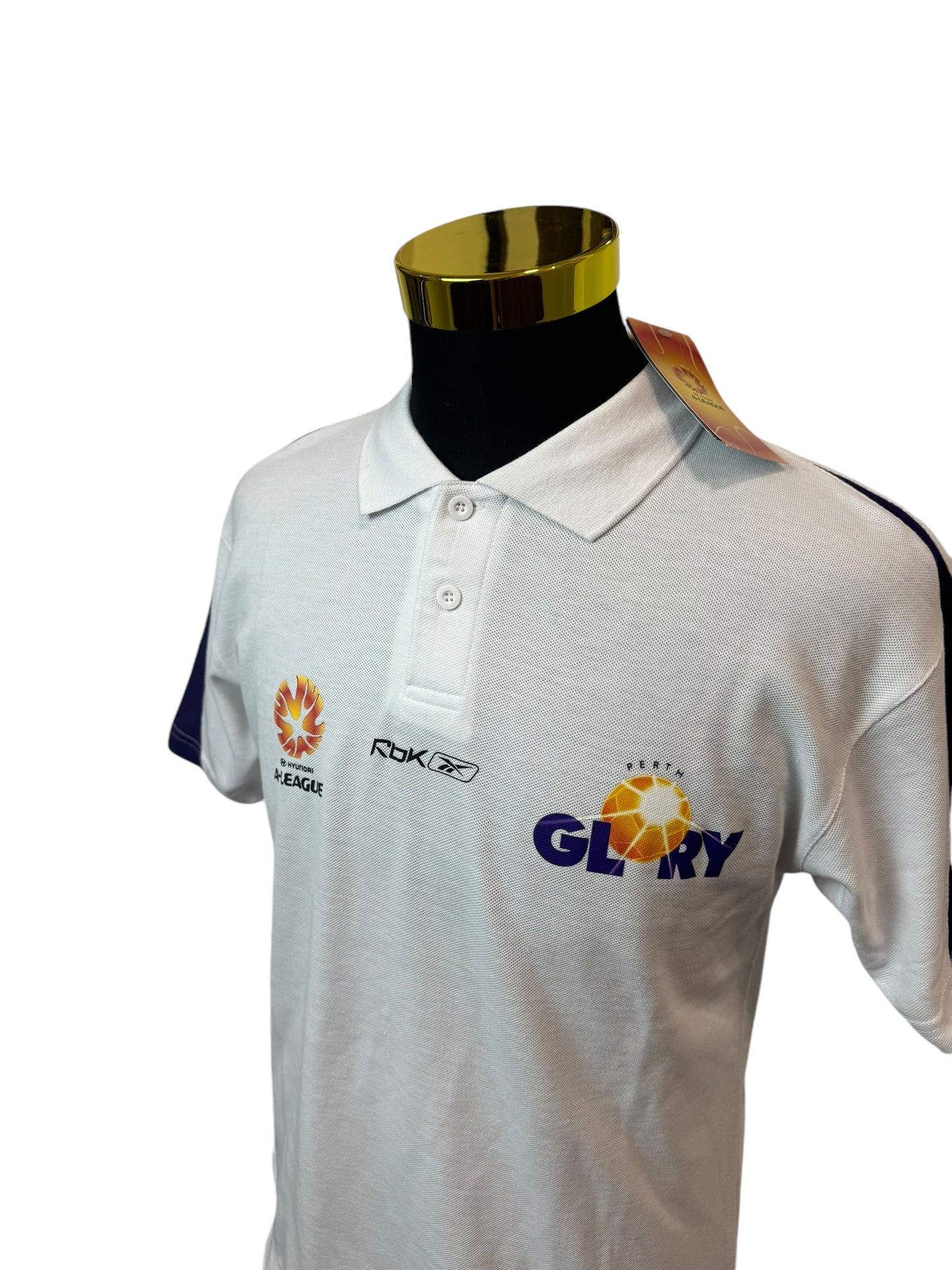 Perth Glory Early 2000s Football Team Polo Brand New