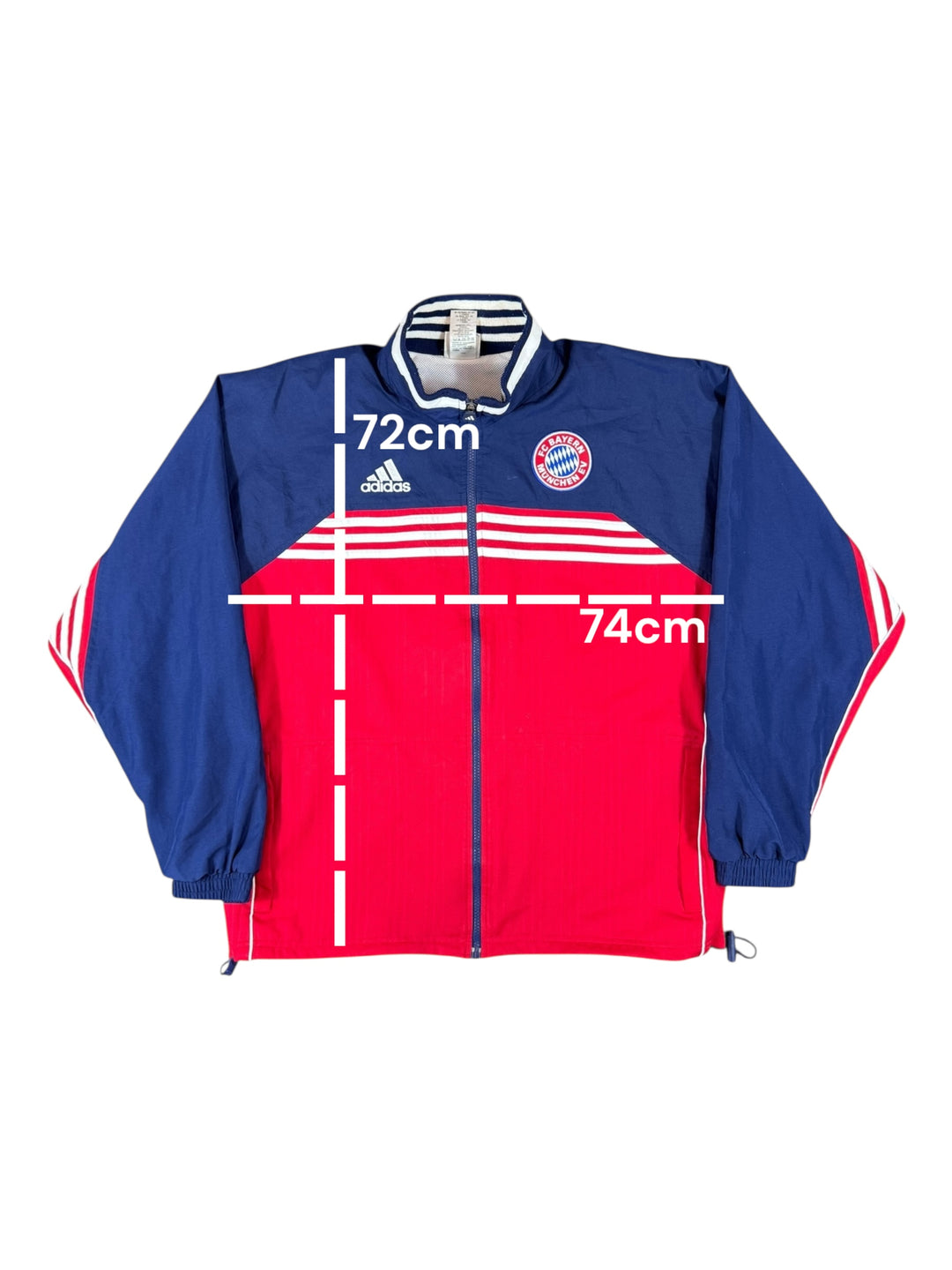 1999/01 Bayern Munich Adidas Football Windbreaker Jacket - 9/10 - (M)