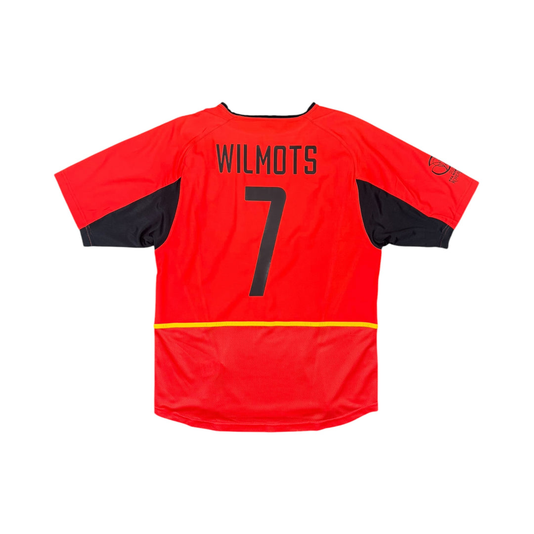 2002-04 Belgium Nike Home Shirt WILMOTS #7 - 9/10 - (M)