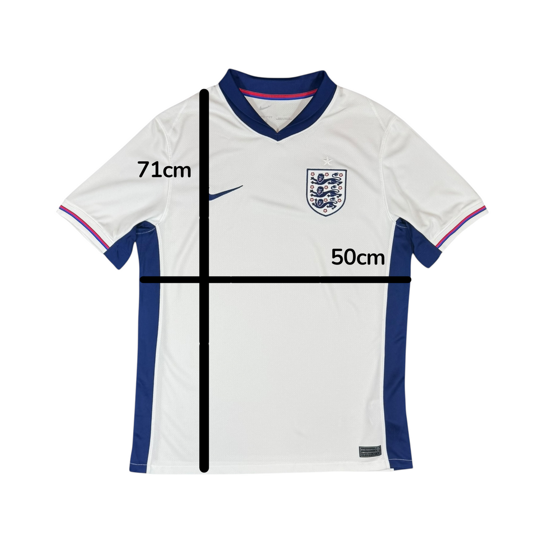 2024-25 England Nike Home Shirt - 9/10 - (M)