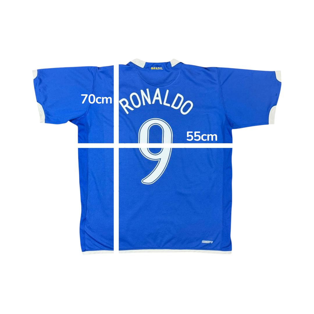 2006-07 Brazil Nike Away Shirt RONALDO #9 - 8/10 - (XL)