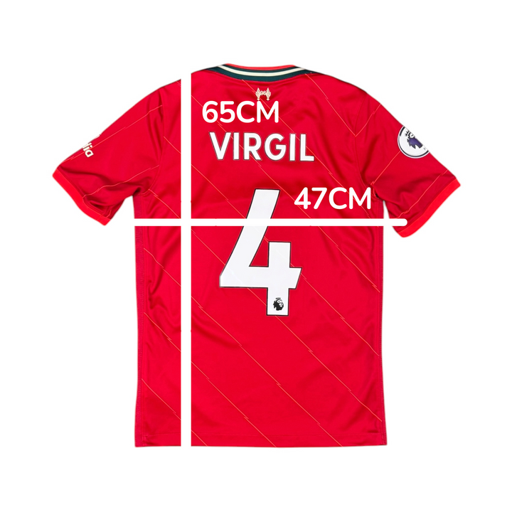 2021-22 Liverpool Home Shirt VIRGIL #4 - (13-14 Years)