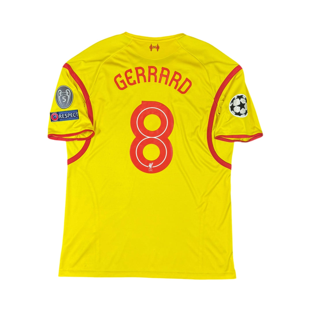 2014-15 Liverpool Warrior Away Shirt GERRARD #8 - 8/10 - (XL)
