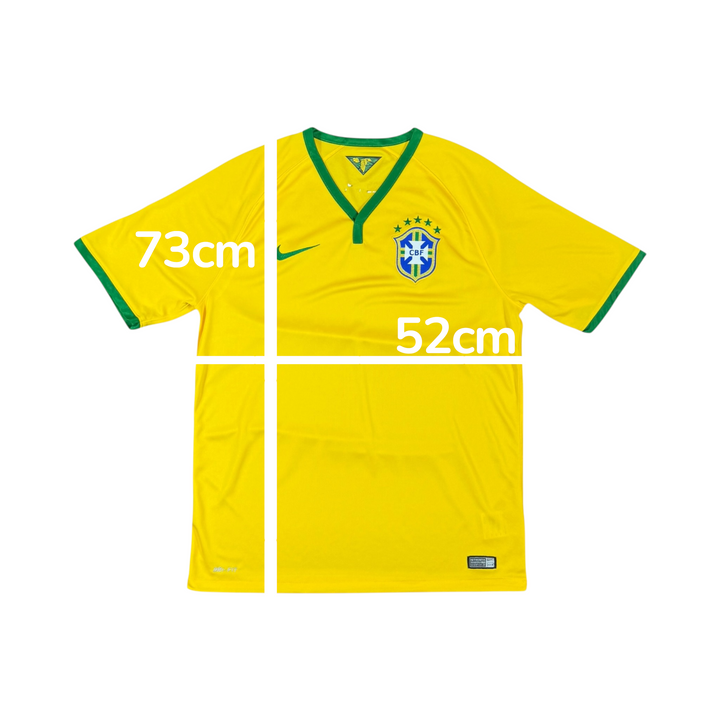 2014-15 Brazil Nike Home Shirt - 8/10 - (L)