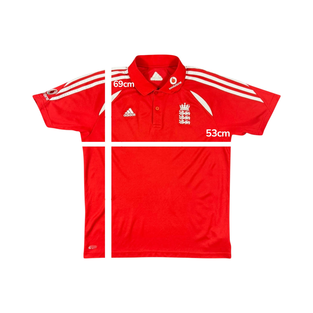 2008 England Cricket Adidas Shirt - 8/10 - (M)