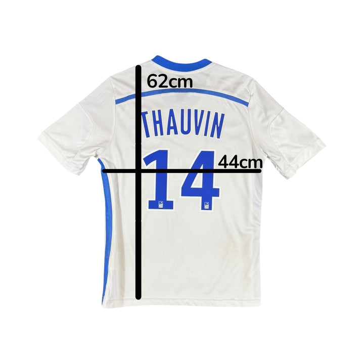 2014-15 Marseille Adidas Home Shirt #14 THAUVIN - 7/10 - (13-14 Years)