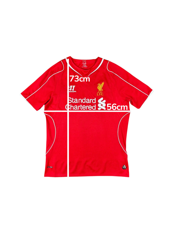 2014/15 Liverpool Warrior Home Shirt - 9/10 - (M)