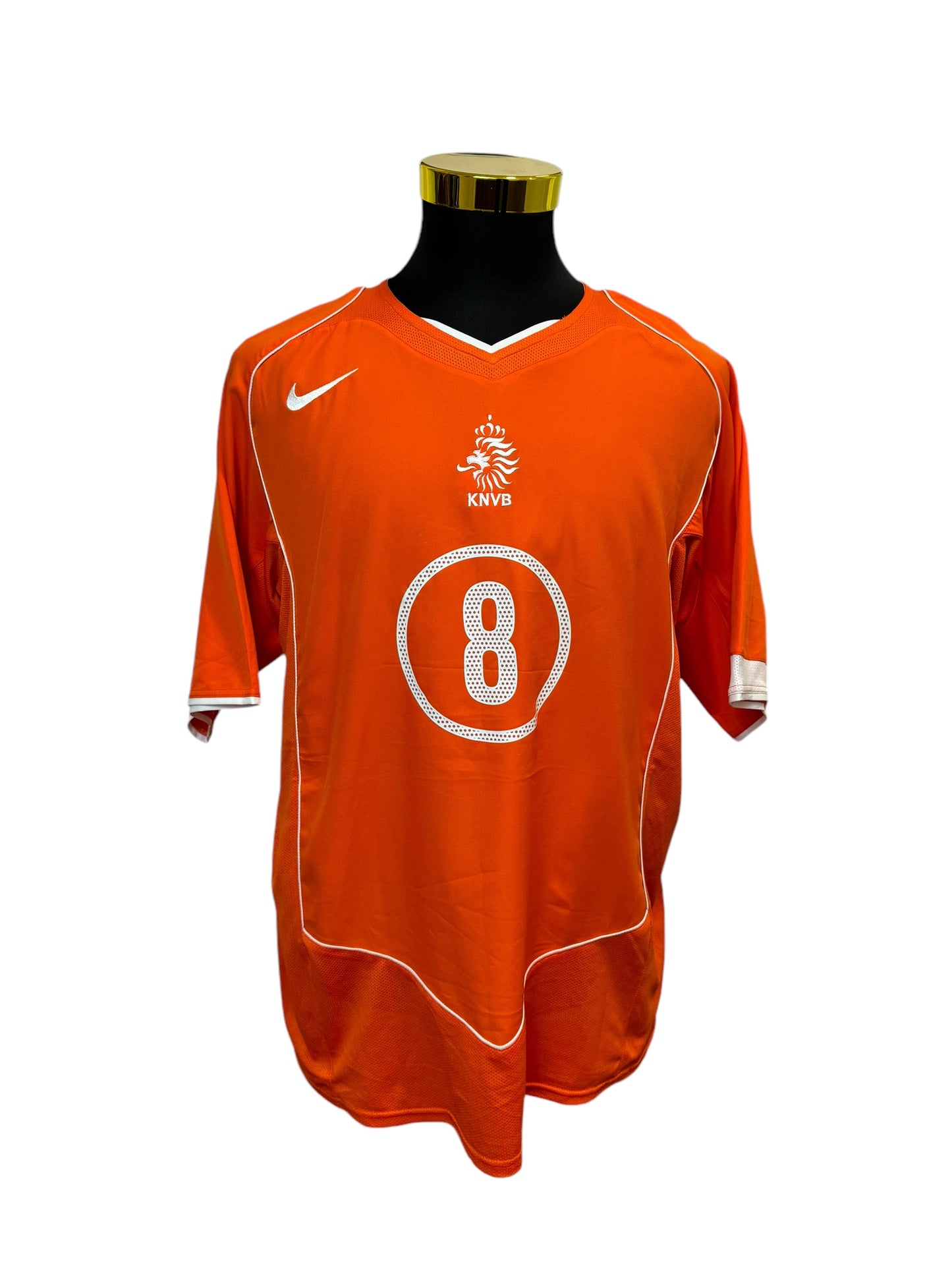 Netherlands T90 2004/05 Home Football Jersey #8 Davids