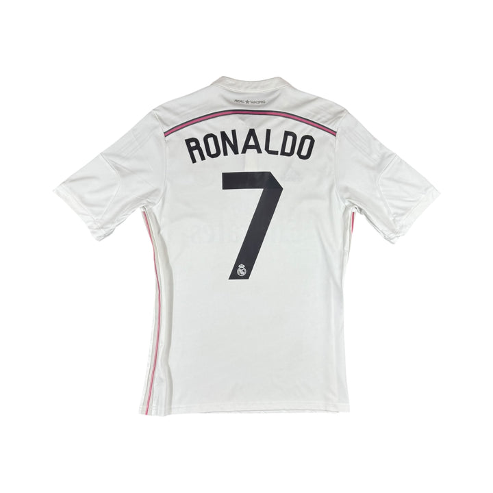 2014-15 Real Madrid Adidas Home Shirt #7 RONALDO - 8/10 - (M)