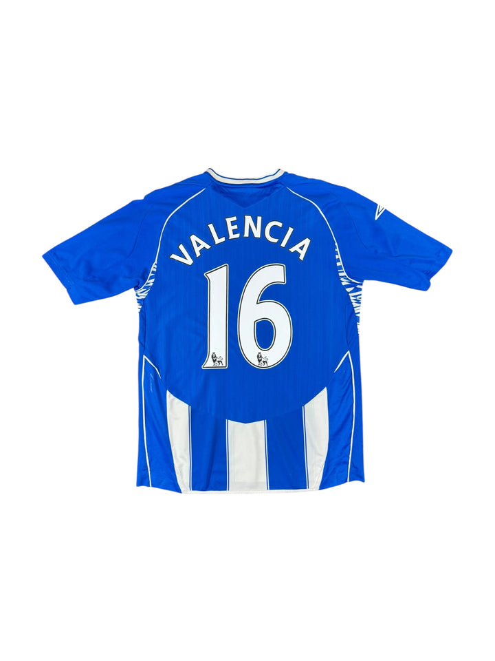 2007-08 Wigan Umbro Home Shirt #16 VALENCIA - 8/10 - (L)