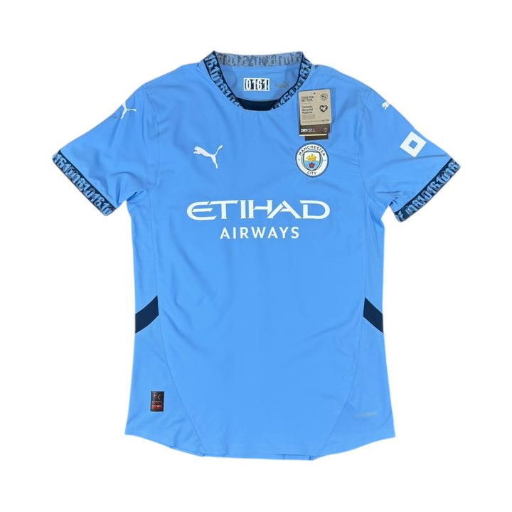 2024-25 Manchester City Puma Home Player Authentic Shirt Brand New (S)