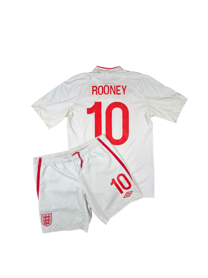 2012/13 England Umbro Home Shirt + Shorts #10 ROONEY - 8/10 - (M)
