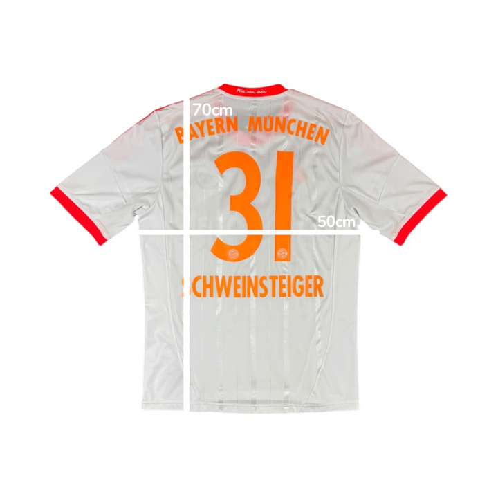 2012-13 Bayern Munich Away Shirt SCHWEINSTEIGER #32 - 8/10 - (M)