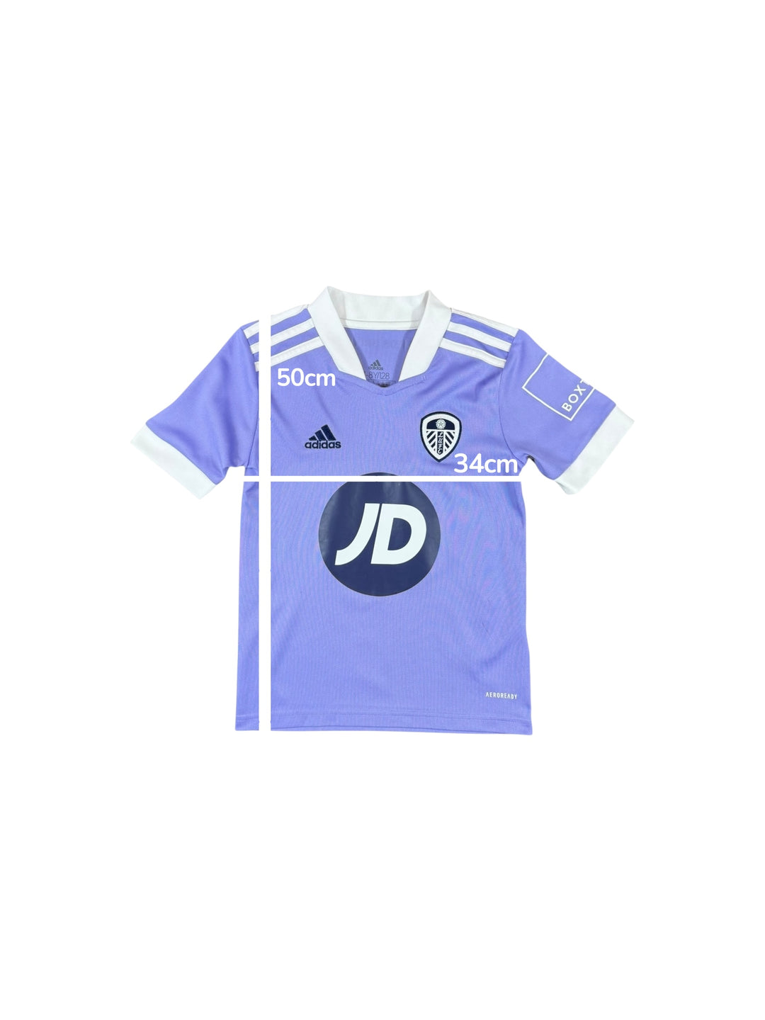 2022-23 Leeds United Adidas Third Shirt - 8/10 - (7-8 Years)