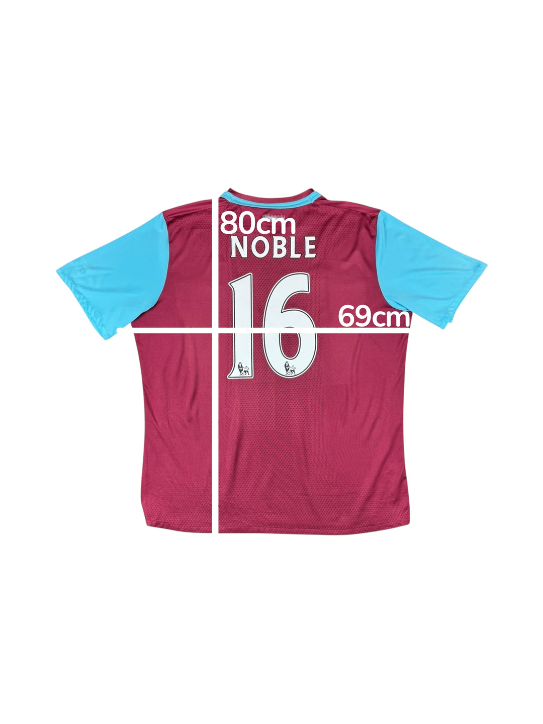 2015-16 West Ham Umbro Home Shirt #16 NOBLE - 7/10 - (2XL)