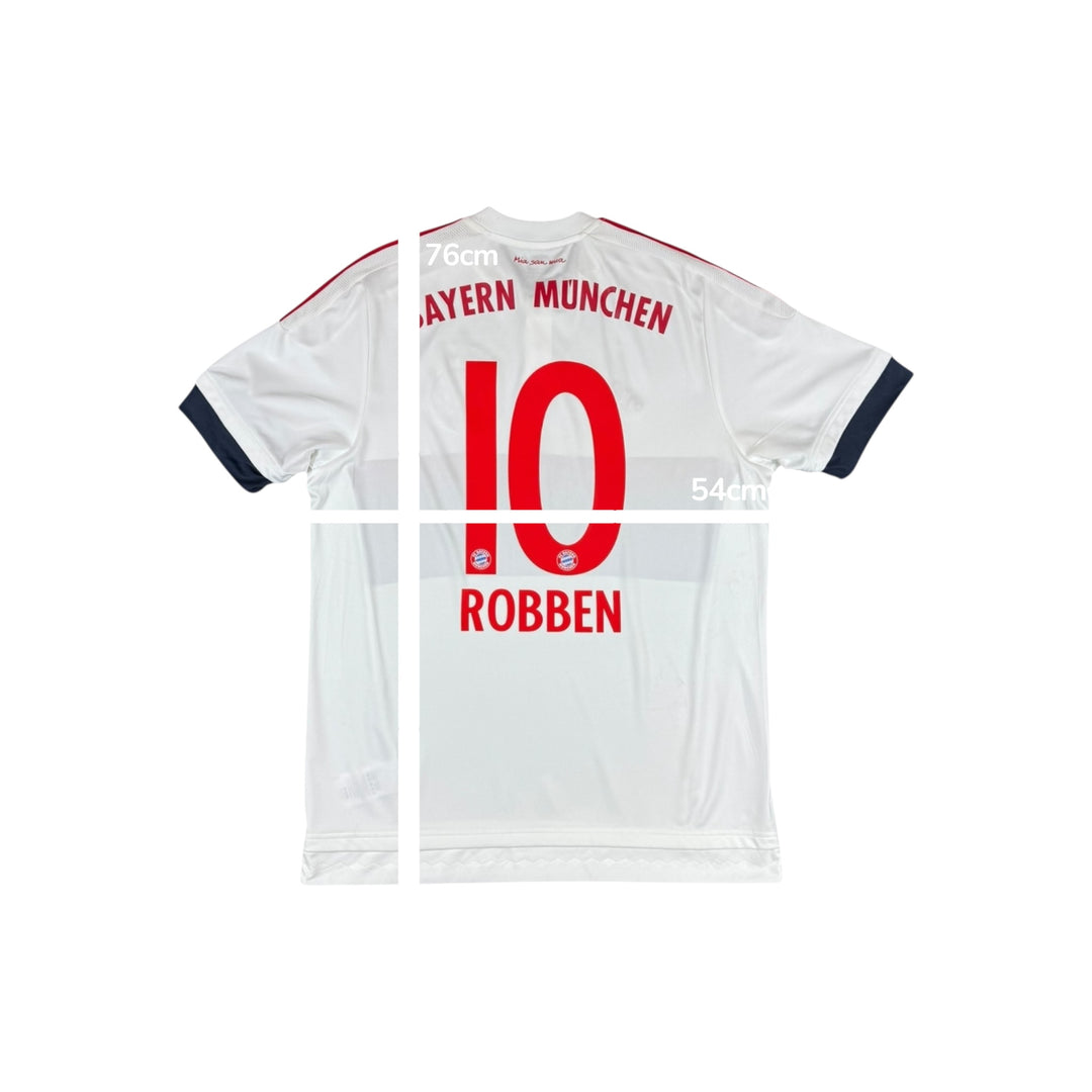 2015-16 Bayern Munich Adidas Away Shirt #10 ROBBEN - 7/10 - (L)