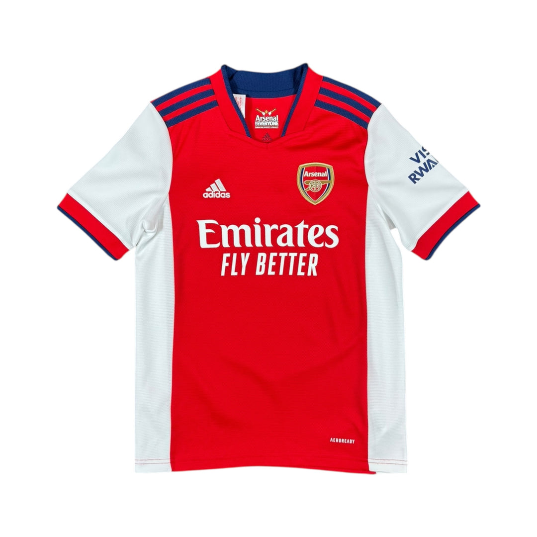 2021-22 Arsenal Adidas Home Shirt #7 SAKA - 9/10 - (11-12 Years)