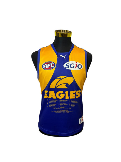 West Coast Eagles Player Issue Jersey