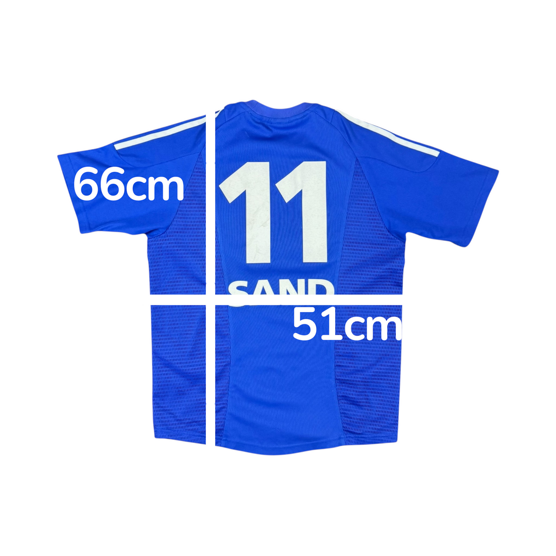 2002-04 Schalke Adidas Home Shirt SAND #11 - 7/10 - (14-15 Years)