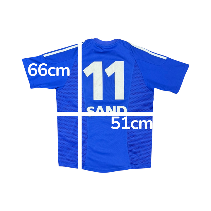 2002-04 Schalke Adidas Home Shirt SAND #11 - 7/10 - (14-15 Years)