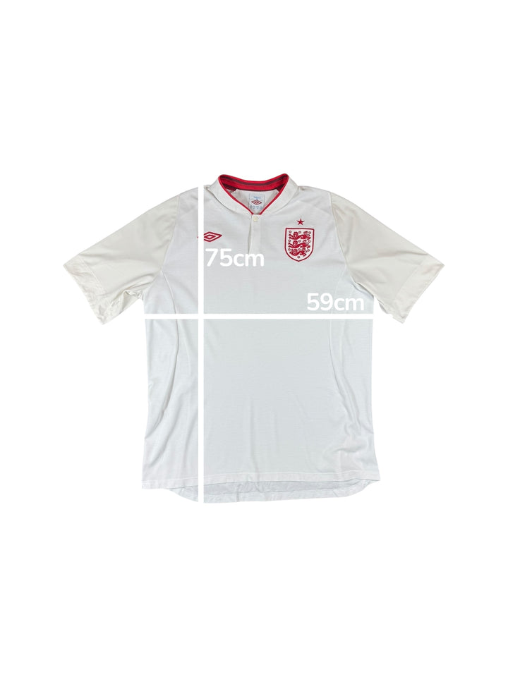 2012/13 England Umbro Home Shirt - 9/10 - (XL)