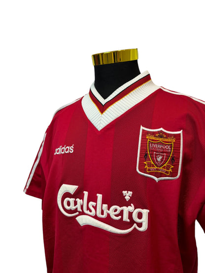 Liverpool 1995/96 #23 Fowler Home Football Jersey