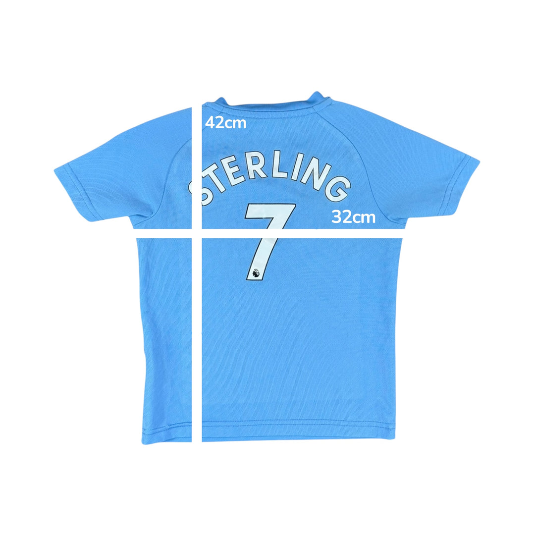 2019-20 Manchester City Puma Home Shirt #7 STERLING - 7/10 - (4-5 Years)