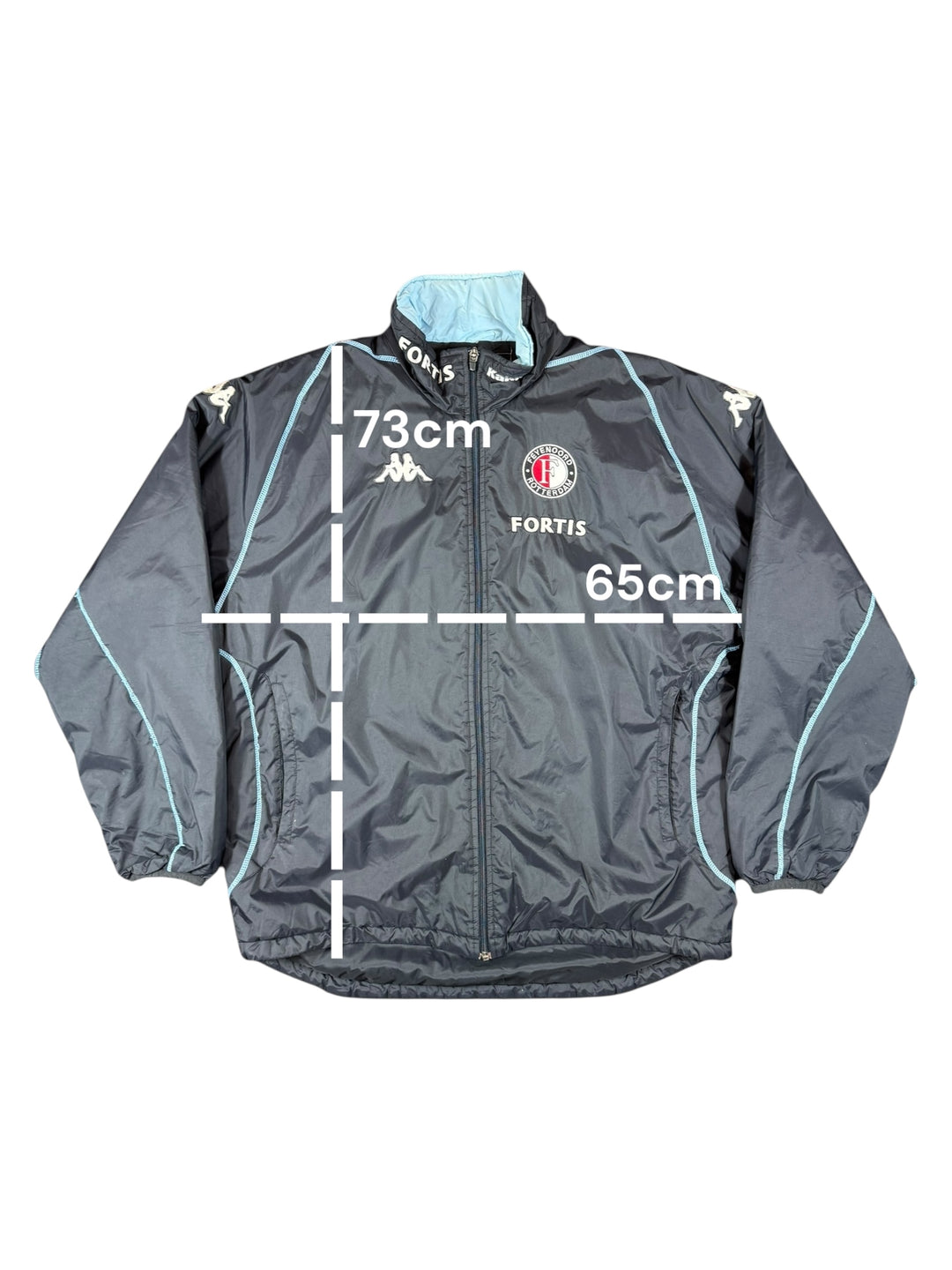 2007/08 Feyenoord Kappa Bench Football Padded Jacket - 8/10 - (L)