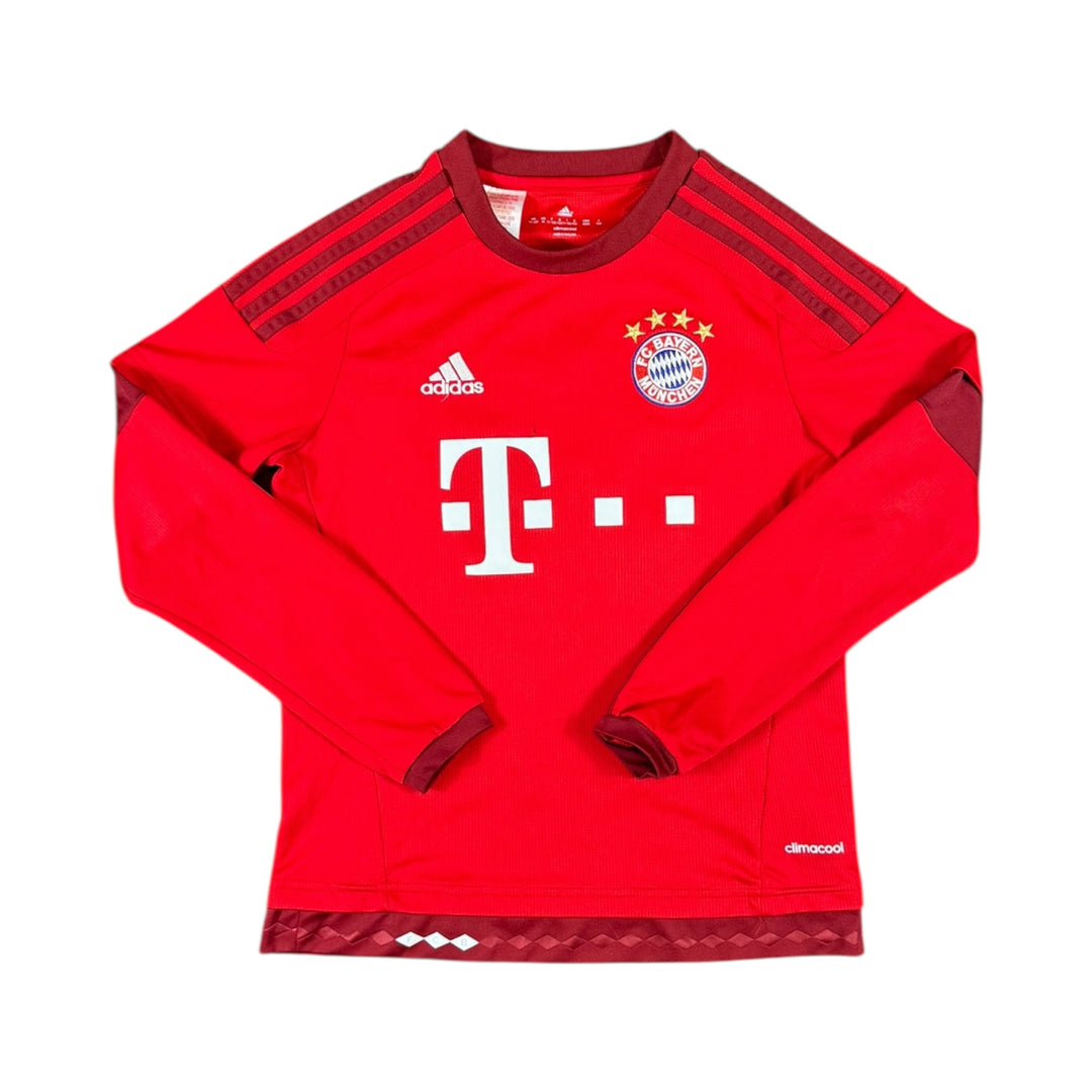 2015-16 Bayern Munich Adidas Home L/S Shirt #19 GOTZE - 8/10 - (11-12 Years)