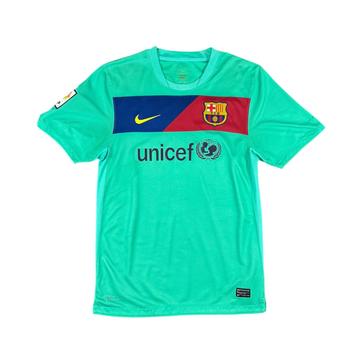 2010-11 Barcelona Nike Away Shirt #8 A. INIESTA - 9/10 - (S)