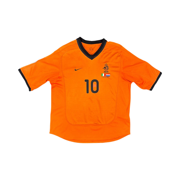 2000-02 Netherlands Nike Home Shirt #10 BERGKAMP - 8/10 - (L)