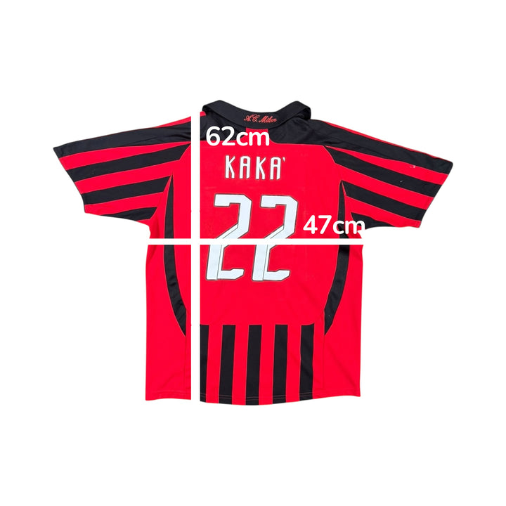 2007-08 AC Milan Adidas Home Shirt #22 KAKA - 8/10 - (13-14 Years)