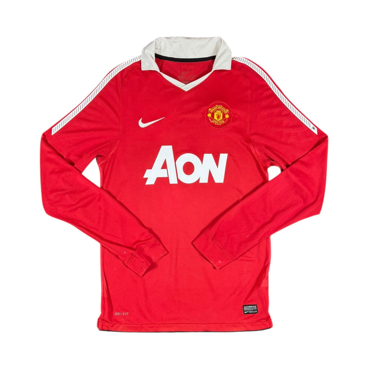 2010-11 Manchester United Nike Home Longsleeve Shirt #9 BERBATOV - 8/10 - (S)