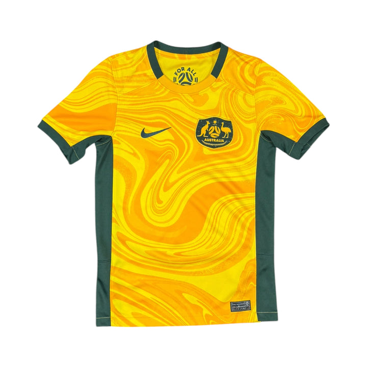 2023-24 Australia Matildas Home Shirt KERR #20 - 9/10 - (9-10 Years)