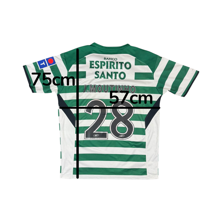 2004-05 Sporting Lisbon Reebok Home Shirt J. MOUTINHO - 8/10 - (XL)